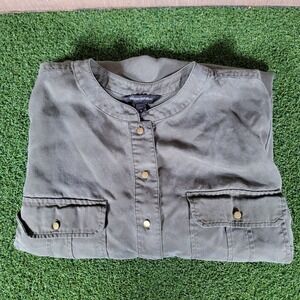 Banana Republic Olive Green Tunic Dress Long Sleeve‎ Petite Size 8